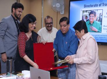 Experience sharing session by Dr. Kiran Bedi (IPS Retd., Former LG Puducherry) with IAS OTs, DANICS and Puducherry probationers
