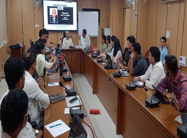 Experience sharing session by Shri. P. K. Tripathi, IAS(Retd.) Ex. Chief Secretary with DANICS and PONDICS (Probationers)  on 14.10.24