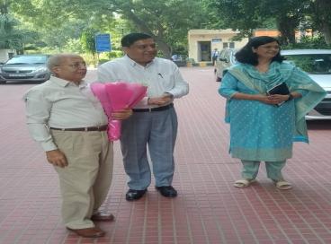 Experience sharing session by Shri. P. K. Tripathi, IAS(Retd.) Ex. Chief Secretary with DANICS and PONDICS (Probationers)  on 14.10.24