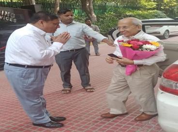 Experience sharing session by Shri. P. K. Tripathi, IAS(Retd.) Ex. Chief Secretary with DANICS and PONDICS (Probationers)  on 14.10.24