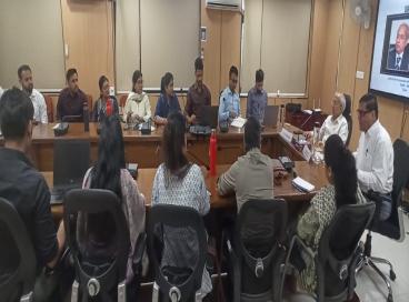Experience sharing session by Shri. P. K. Tripathi, IAS(Retd.) Ex. Chief Secretary with DANICS and PONDICS (Probationers)  on 14.10.24