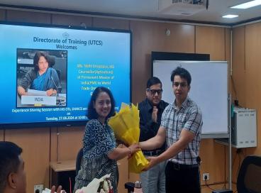 Experience sharing session by Ms. Nidhi Srivastva, IAS with IAS OTs, DANICS and PONDICS Probationers on 27.08.2024